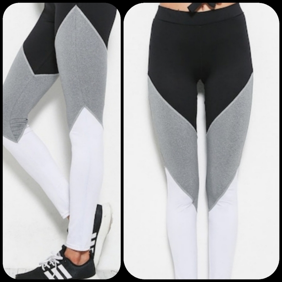 ROMWE Pants - 🖤 3 Panel Stripe Leggings
